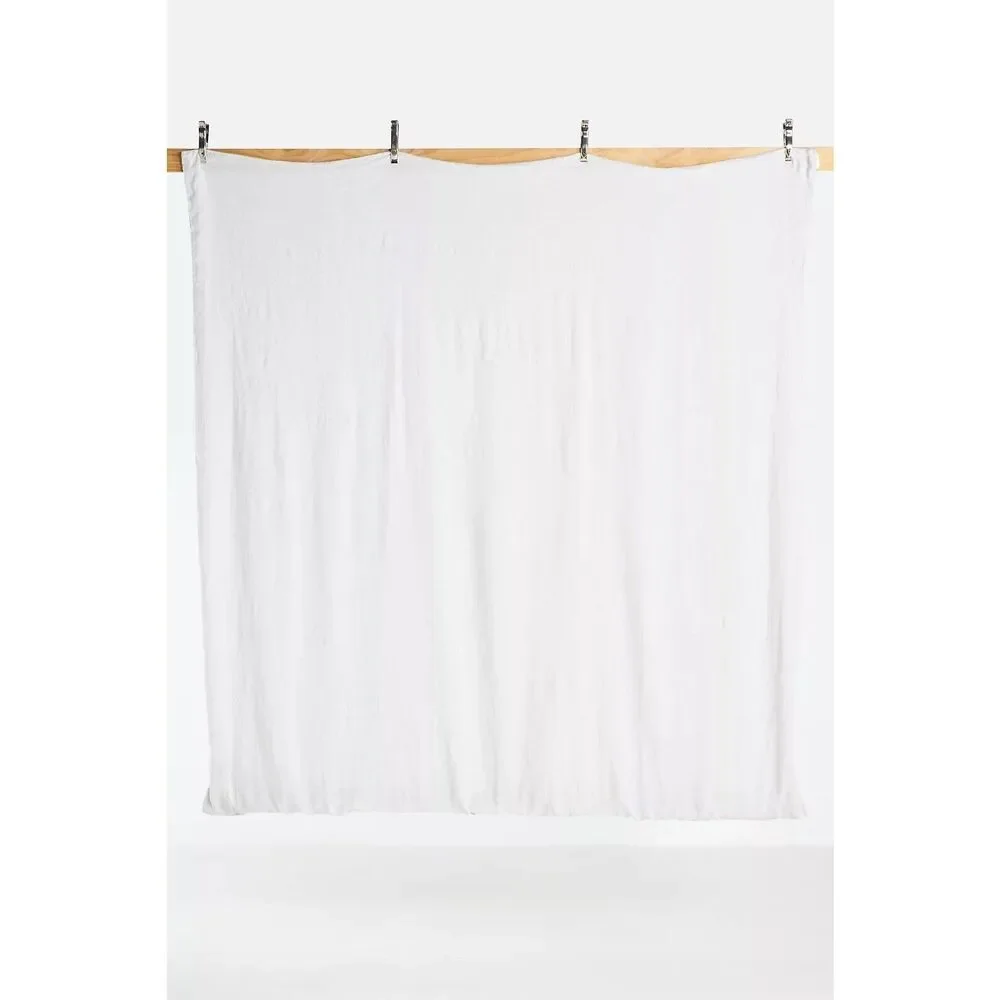 New Anthropologie Washed Linen Duvet Cover​ Size Queen Top Bed